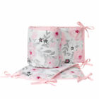 Bedtime Originals Blossom Pink/Gray Watercolor Floral 4-Piece Crib Bumper