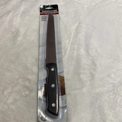 Cuchillo para pan Farberware clásico de 8 pulgadas triple remachado de acero inoxidable - Nuevo en paquete Foto 1 de 4