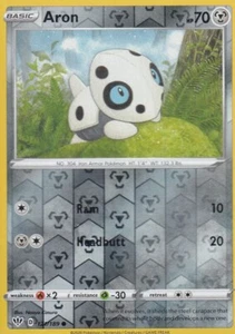 POKEMON - DARKNESS ABLAZE - ARON - REVERSE HOLO NM 121/189 - Picture 1 of 1