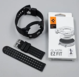 Spigen Rugged Armor Pro Case & Glas tR EZ fit Protector - 46mm Galaxy Watch 4 - Picture 1 of 18