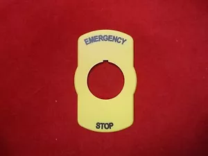 NHD NPB22-R01C-E Emergency Stop Identity Plate - Picture 1 of 2