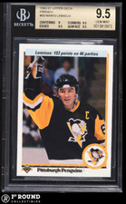 Mario Lemieux BGS 9.5: 1990-91 Upper Deck French Scoring Streak Card POP 2