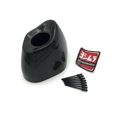 Kit de tapa de extremo derecho de escape de fibra de carbono Yoshimura RS9 Honda CRF 450 R 2016 Foto 1 de 2
