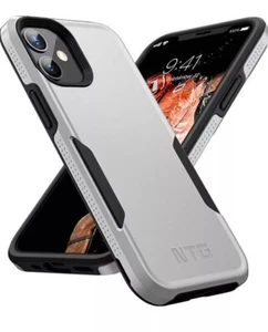 FUNDA MILITAR A PRUEBA DE GOLPES COMPATIBLE CON IPHONE 13 6.1" NUEVA - Gris  - Imagen 1 de 8