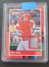 2022 Panini Donruss Retro 1988 Materials Red /99 Joey Votto #R88M-JV