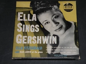 Ella Fitzgerald Sings Gershwin E Larkin 10" Decca Record Vinyl LP 8 Songs DL5300 - Picture 1 of 5