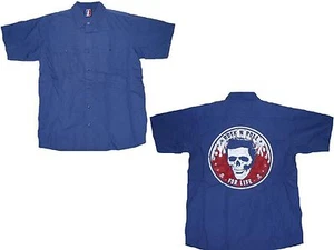 SKULL - Rock n Roll For Life - Worker Hemd Shirt - Größe Size XL - Neu - Bild 1 von 1