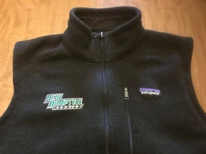 Patagonia Classic Synchilla Fleece Vest Jacket Mens Med Gray New Hampton Huskies - Picture 1 of 9