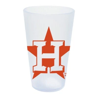 HOUSTON ASTROS ICICLE 16 OZ SILICONE PINT GLASS NEW WINCRAFT 👀 - Image 1 of 3