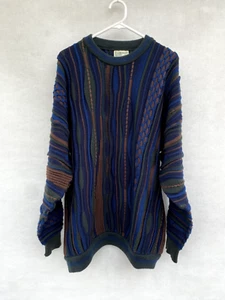 🔹 Vintage Toorallie Australia Coogi Style Merino Wool Jumper Sweater Size XL - Foto 1 di 6