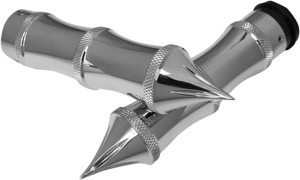 Accutronix Tribal Grips Chrome - Fly by Wire #GR101-LC - Image 1 of 1