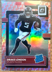 2022 Donruss Optic - Drake London - Rated Rookie - 100 Emoji Prizm SSP ๐ฏ - Picture 1 of 2