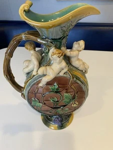 Majolica Minton Palissy Jug Circa 1861 - Picture 1 of 11