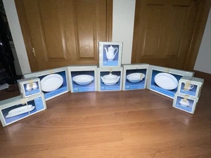 10 Pc Lot NEW Sheffield Blue Whisper Porcelain Fine China Made Japan 1985 Set - Picture 1 of 11
