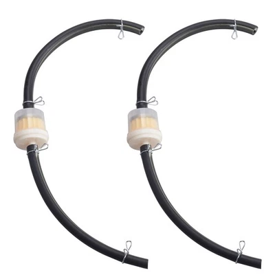 2X ATV Dirt Bike Quad Scooter 6mm Gas Fuel Filter Cleaner Petrol Pipe Hose Line - Image 1 of 4