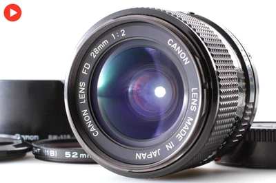 Canon New FD NFD 28mm f2 MF Wide Angle Lens Tested From JAPAN [Exc w/ Hood] - Image 1 of 4