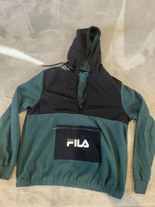 Fila Vintage Quatre Zip Fleece Windbreaker - Picture 1 of 4