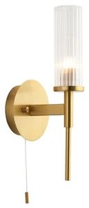 Wall Light Brass Talo IP44 Satin Brass/Gold Endon 96163 - Picture 1 of 7