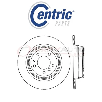 Centric Disc Brake Rotor for 1989-1993 BMW 535i 3.5L L6 - Kit Set Braking si Foto 1 de 4