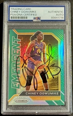 Chiney Ogwumike Signed Autographed 2021 Prizm Emergent WNBA Card PSA/DNA Slabbed - Image 1 of 2