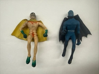 RARE vintage Batman and Robin figures 1960's - Image 1 of 4