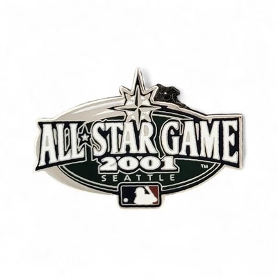 Vintage 2001 MLB All-Star Game Seattle Lapel Pin Peter David Baseball - Image 1 of 4
