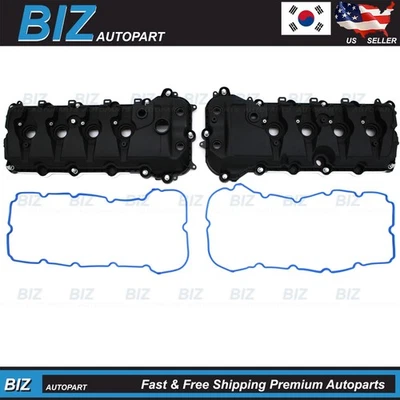 Valve Covers w/ Gaskets LEFT & RIGHT for 2014-2017 Ford F-150 5.0L KR3Z-6582-B - Image 1 of 4