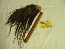 WHITING DARK GRAY ROOSTER CHICKEN SADDLE Feathers Hackles Fly Fish Hair Craft #A