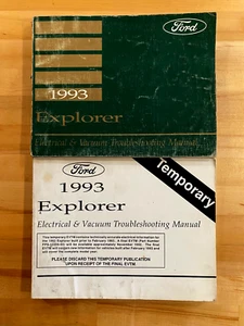 1993 Ford Explorer Electrical And Vacuum Troubleshooting Manual & Temporary Book - Picture 1 of 2