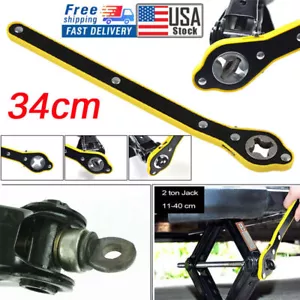 13.3 inch Car Jack Ratchet Wrench Tire Wheel Lug Wrench Hand Tool Accessories - Bild 1 von 12
