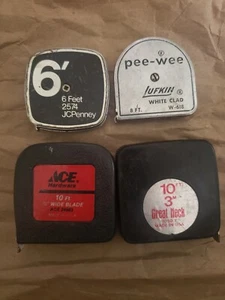 Vintage Measuring Tape Lot - Lufkin, ACE, Great Neck, Jcpenney - Made in the USA - Picture 1 of 10