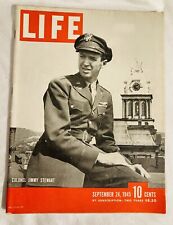 LIFE MAGAZINE Jimmy Stewart WWII Era Issue September 24, 1945