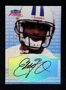 EDDIE GEORGE 1999 FLEER FOCUS FRESH INK SIGNED FOOTBALL CARD AUTOGRAPHED TITANS - Picture 1 of 2