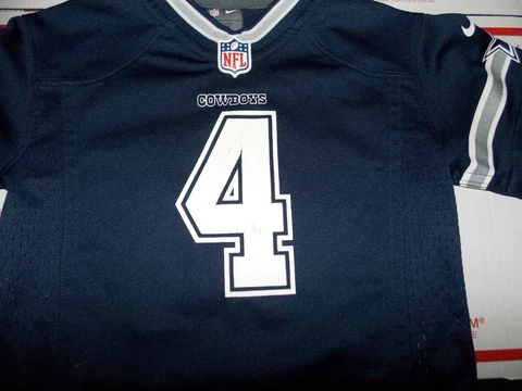 Dallas Cowboys Dak Prescott #4, Child/Toddler Blue Nike jersey, Size 4 Cover