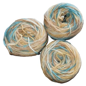 Caron Felt-It 100% Wool Adobe Multi-Color Yarn Lot of 3 5.5oz or 279 yards - Picture 1 of 15
