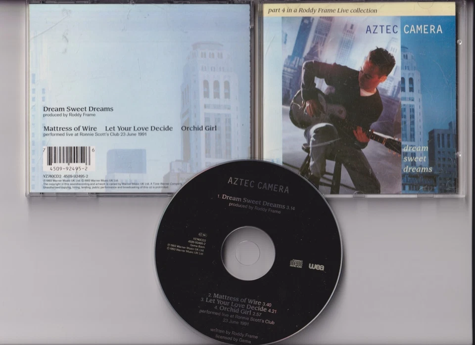 Aztec Camera – Dream Sweet Dreams - CD Part 2 - 4 Track Maxi CD 1993 WEA - Bild 1 von 1