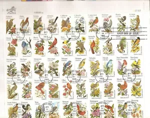 US SC # 2002b Birds And Flowers Of The United States FDC. Full Sheet - Picture 1 of 1
