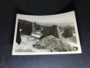 Orig.Foto Höckerlinie Panzer Sperren Drahtverhau Hall in Holland 2.5.1940 im bau - Bild 1 von 2