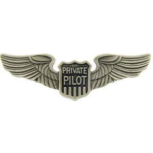 Private Pilot Wings Pin 2 7/8" - Picture 1 of 1