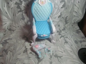 Beauty Shop Salon Chair Disney for 10" Princess Doll Hairdryer Mirror EUC - Picture 1 of 11