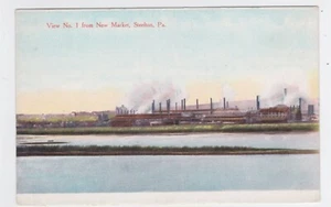 STEELTON PA VIEW OF STEEL MILL FROM NEW MARKET VIEW #1 - Picture 1 of 2
