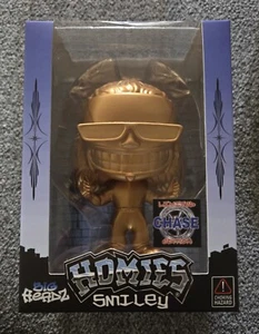 HOMIES BIG HEADZ 2 SMILEY GOLD CHASE FIGURE ONLY 300 MADE DGA FUNKO RARE - Picture 1 of 9