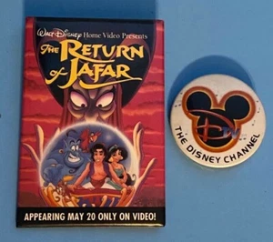 The Disney Channel and The Return of Jafar Pins Walt Disney Home Video Aladdin - Picture 1 of 2
