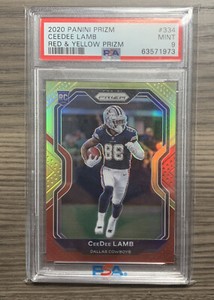 2020 NFL Prizm CeeDee Lamb Red & Yellow Prizm #2/8 Rookie TMall PSA 9 eBay 1/1