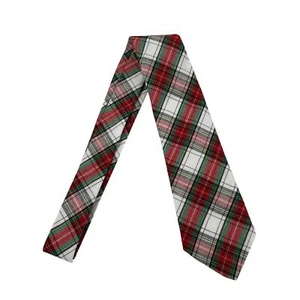 J. Bailey Clothing for Young Men Boys Red Green Plaid Holiday Tie One Size  - Picture 1 of 3