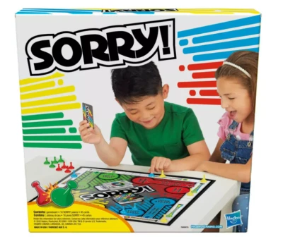 Clásico ¡Lo sentimos! Juego de mesa - Incluye tablero de juego, 12 peones, 45 cartas! Foto 1 de 4