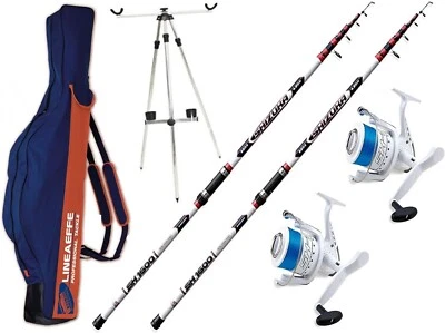 Kit 2 Shizuka SH1600 220 gr 4.20 mt+2 Shizuka SH7 7000+Fodero Lineaeffe+Tripode - Immagine 1 di 4