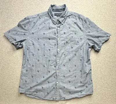 EE. UU. POLO ASSN. Camisa Adulto Extra Grande Azul Poni Preppy Informal Clásica Para Hombre Foto 1 de 4