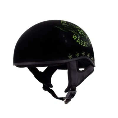 Lo último Casco de cuero veterinario motorista guerrero motocicleta calavera, HLD1025, talla M Foto 1 de 4