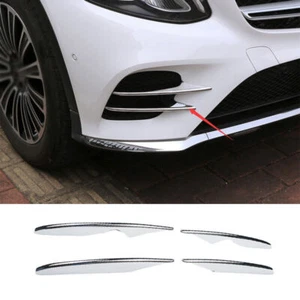 Exterior Front Fog Light Frame Trim For Mercedes-Benz GLC 2017-2019 ABS Chrome - Picture 1 of 9